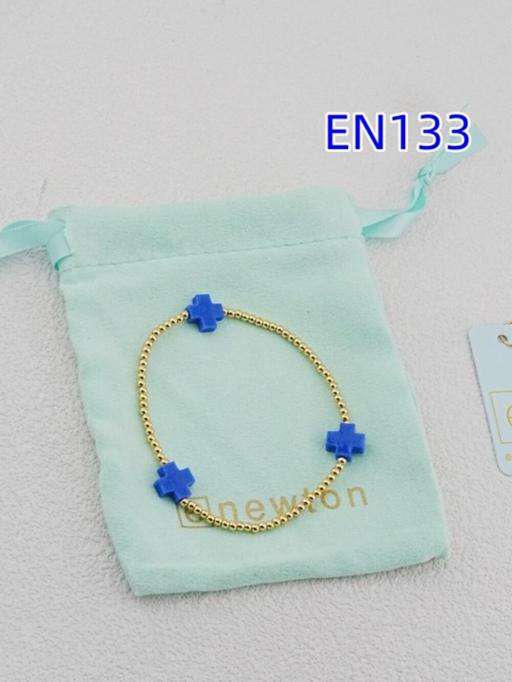 Enewton Gold Bead Cross Bracelet